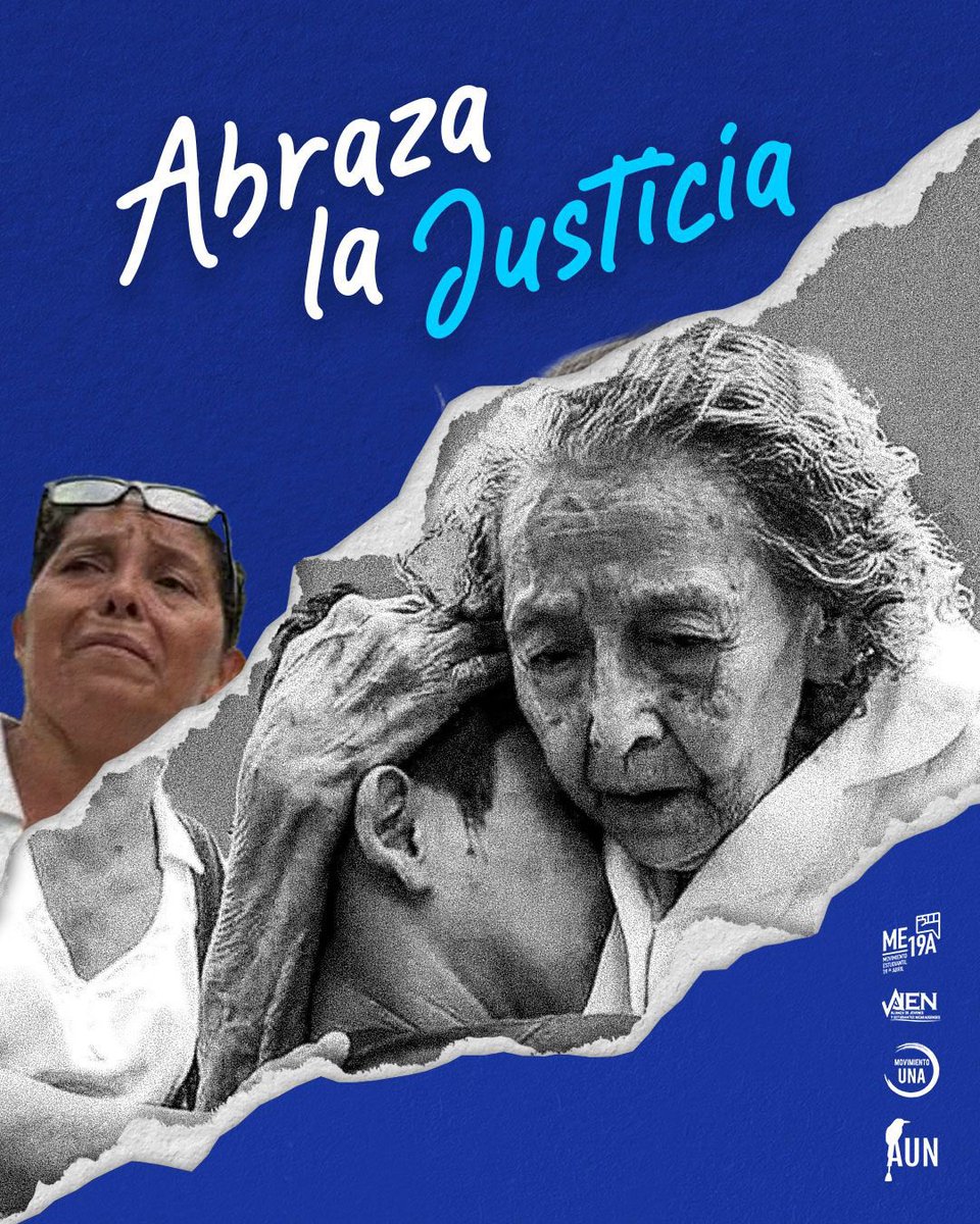 💔 Cada madre que sigue luchando es un faro de justicia. @AUNNicaragua, @alianzaAJEN, @MovUNA1, @me19_abril, recordemos a los asesinados. #AbrazaLaJusticia #SOSNicaragua