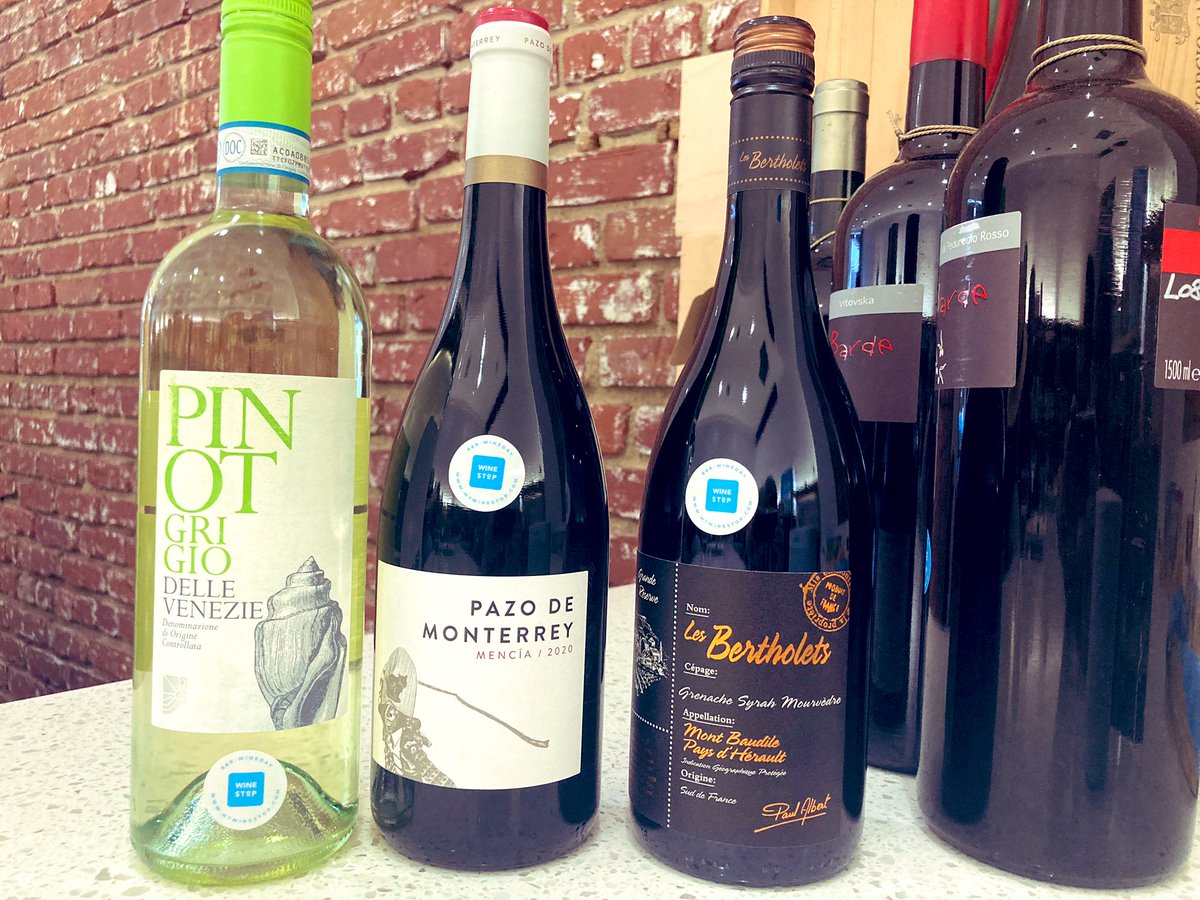 #DrinkBetter #ThirstyThursdayTasting
Today’s TTT selections:
• Classic #PinotGrigio from Italy 🇮🇹 (winestop.shop/s/order/133?lo…)
• Classic #Mencia from Spain 🇪🇸 (winestop.shop/s/order/133?lo…)
• Classic #GMS from France 🇫🇷 (winestop.shop/s/order/133?lo…)

Next WS TTT: winestop.shop/events