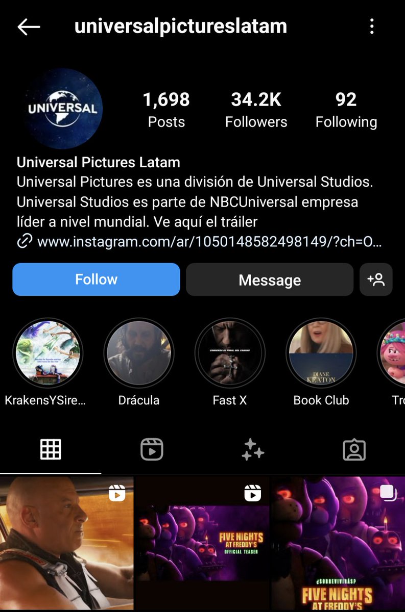 FNAF Movie Updates tweet media