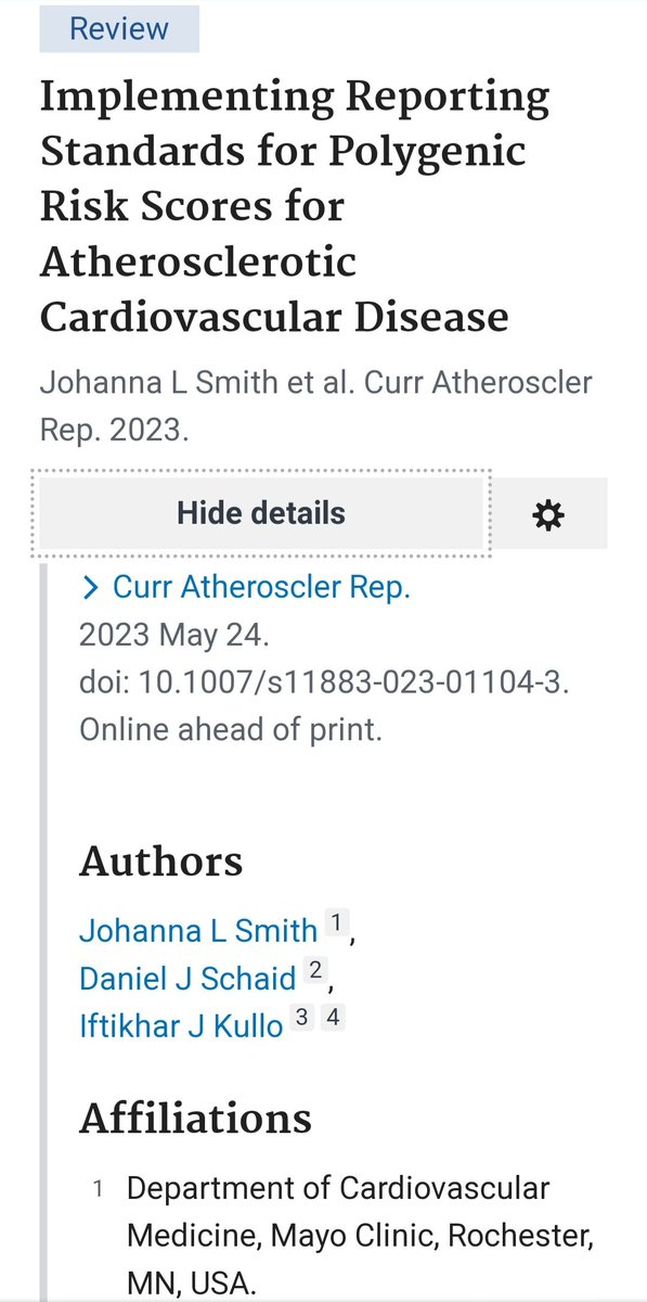 Excited to share this review with you all 😊
pubmed.ncbi.nlm.nih.gov/37223852/
#ASCVD #PRS