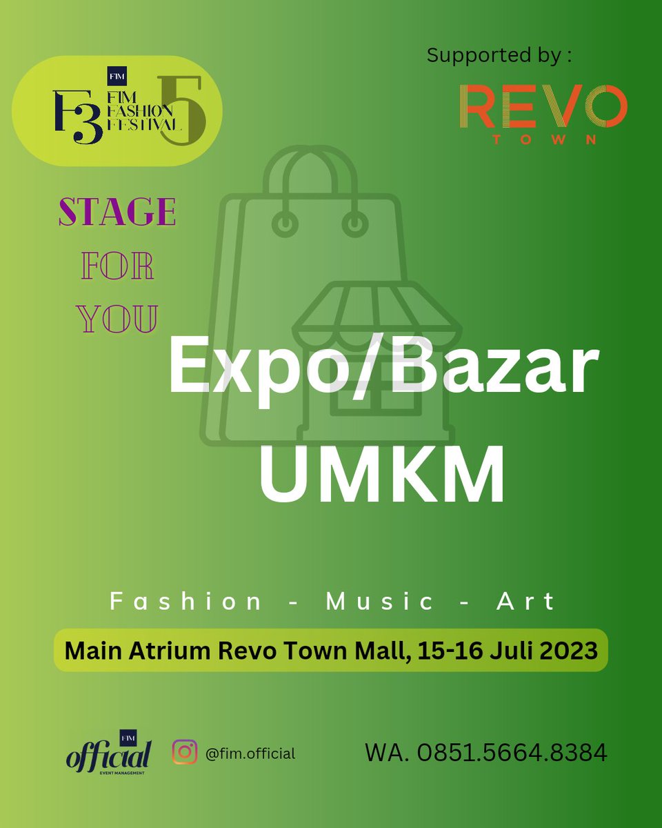#bazar #expo #umkm #eventbekasi #fashionevent #supportumkm #promosi