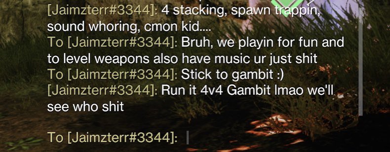 The people in this game never fail to surprise me. Never thought I would be challenged to a gambit pm over a momentum game