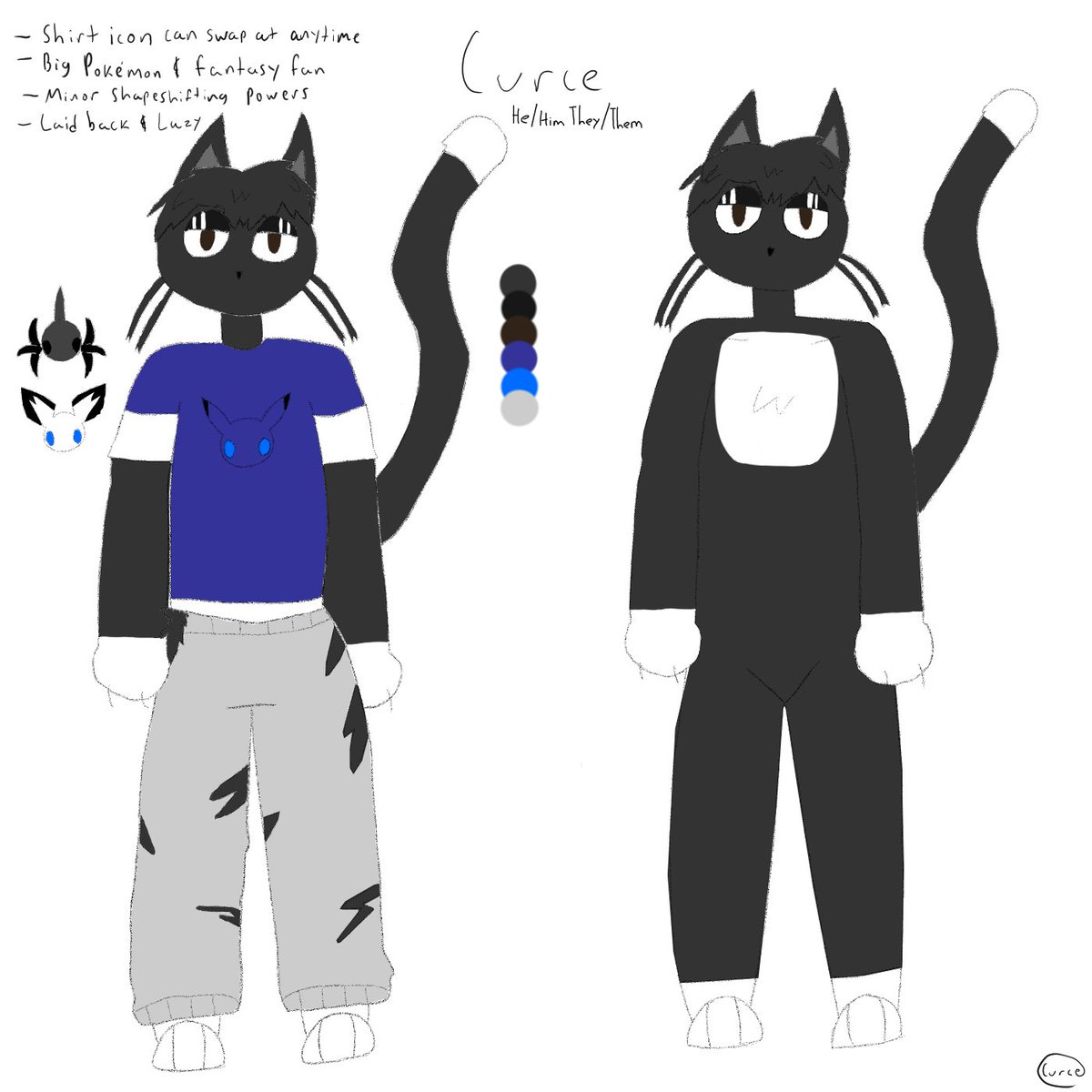CurcedLitten's tweet photo. It fursona. It me! It Curce!
My first official fursona! Took several months of on and off work but I'm satisfied with this! Hope you all love em!
#fursona #curcecat #curce #cat https://t.co/0G4qHbw8hG