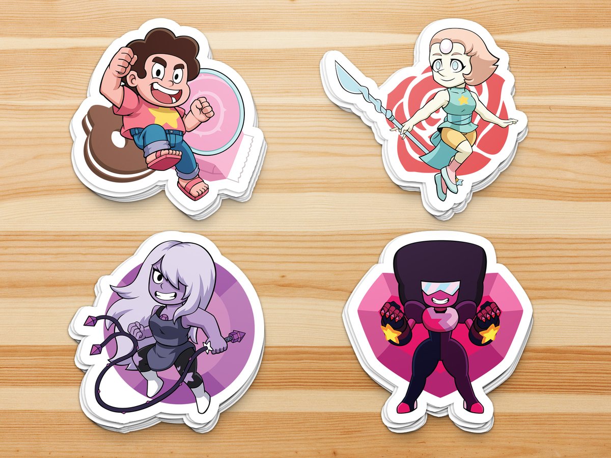 SortaStupidCrew's tweet photo. We finally launched the shop! Thanks everyone who placed orders already! What other stickers should we have made? #StevenUniverse #AvatarTheLastAirbender  #amphibia https://t.co/8MQIeP53wa