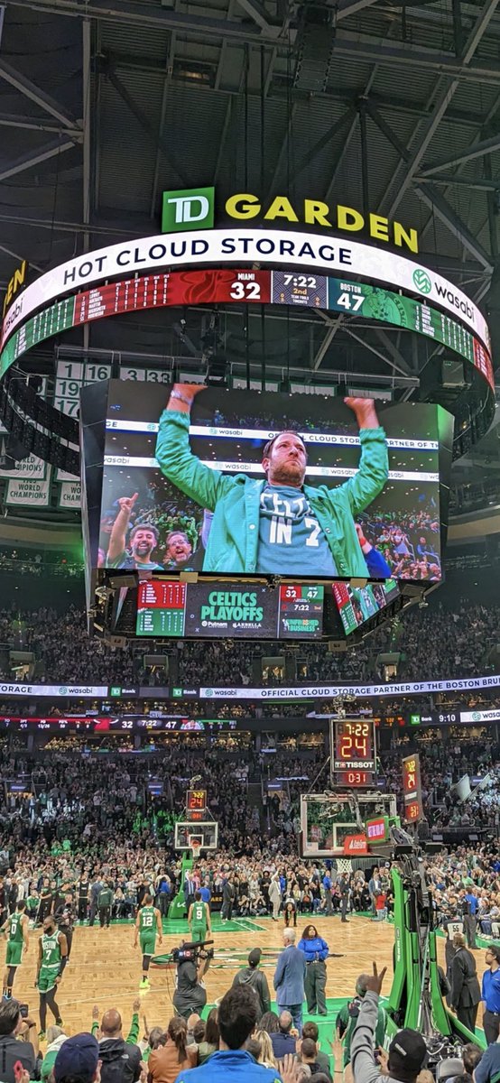 stoolpresidente's tweet photo. I told anybody who would listen that when it was 3-0 Heat that the Celtics had em exactly where they wanted them.   Nobody is laughing now.  #celticsin7 https://t.co/npIp3bJUrJ
