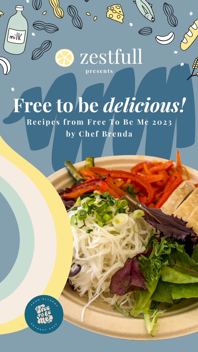 The Free To Be Delicious! Ecookbook is now available for download! 

All of Chef Brenda’s recipes from the first ever Free To Be Me food allergy wellness retreat are included. 

In collaboration with Free To Be Me Events. 

🍜Get your FREE cookbook: mailchi.mp/506d88c3e8cc/f…