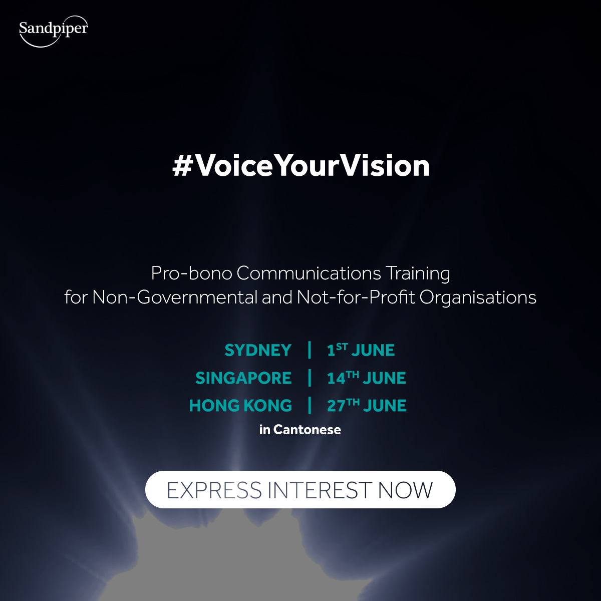 #VoiceYourVision - With the growing complexity of the communications landscape, it is increasingly difficult to gain attention and many advocate groups are struggling to have their messages heard.

@SandpiperComms's Voice Your Vision Pro-bono Communications Training Programme is…