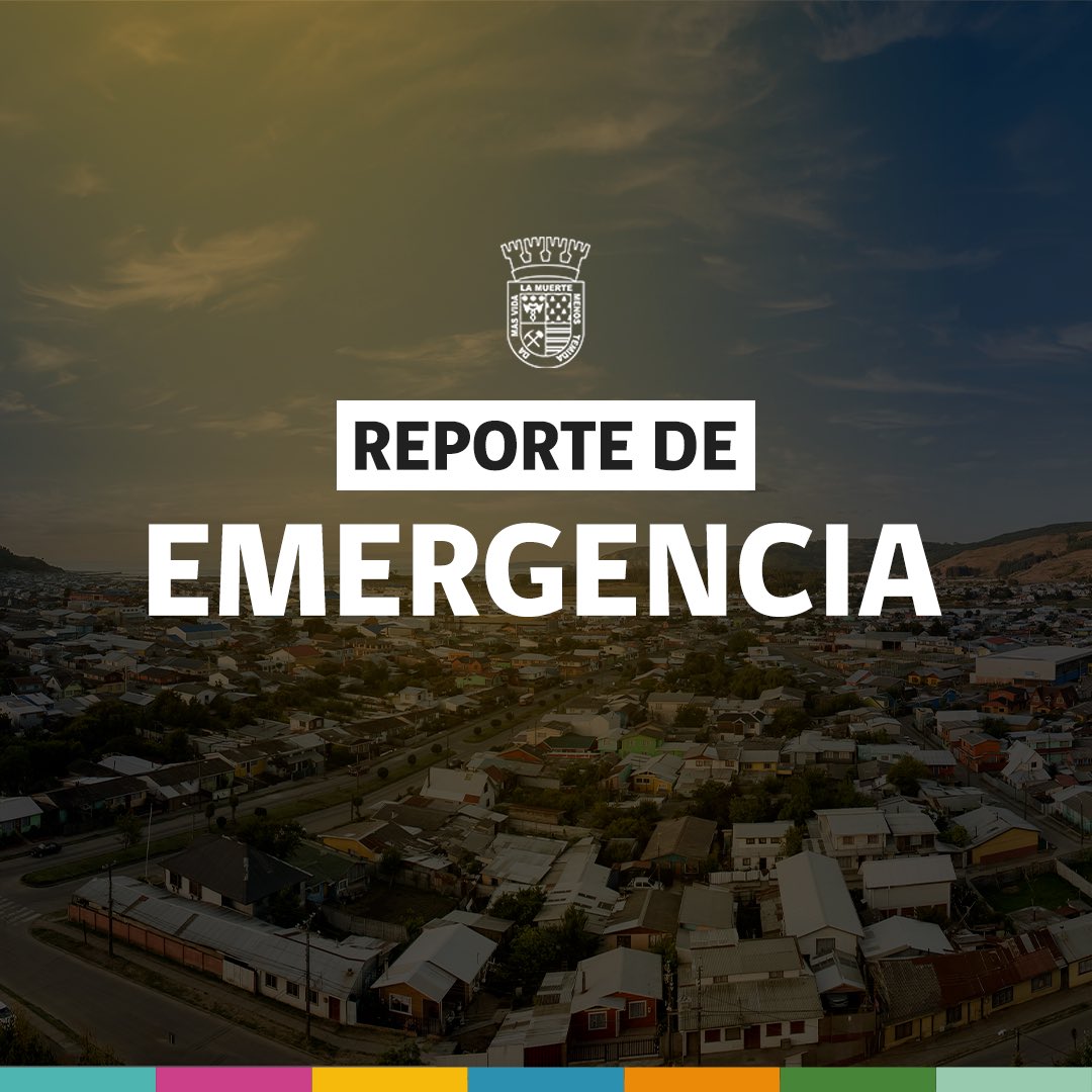 #AHORA ⚠️ | Se reporta emergencia por voladuras de techos, caída de cercos y corte de energía en sector población Cornelio Saavedra, población Gabriela Pizarro, Vistas de Lebu  y villa Eben Ezer, se despliegan equipos de emergencias municipales y bomberos en el lugar.