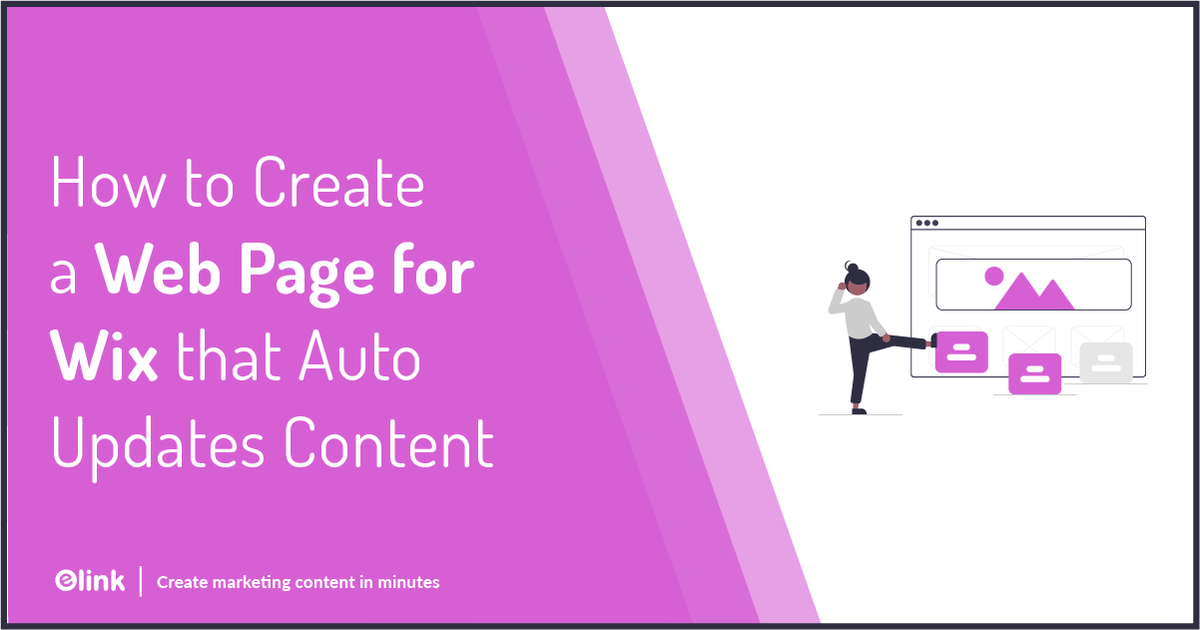 elink_io's tweet image. 🌐✨ Make your Wix website shine with a dynamic touch! Learn how to create an automated web page that wows your visitors! Stand out from the web crowd with the help of Elink.io&apos;s guide! 💻🚀 
#Wix #DynamicWebPage #WebsiteBuilder
buff.ly/3q8XOMu
