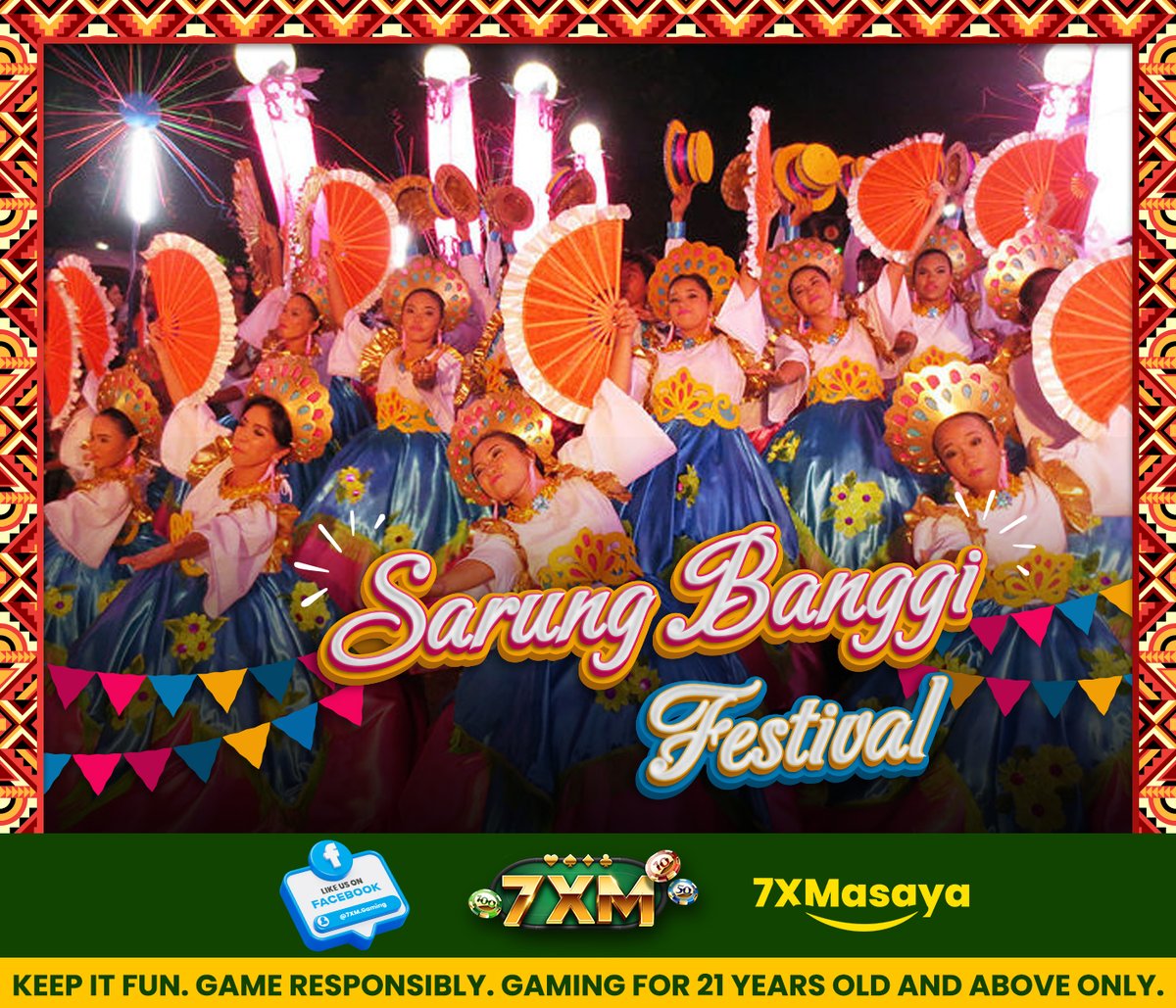 7XM_Official's tweet photo. #SarungBanggiFestival is a time for people from all over to come together and celebrate the beauty of Bicol culture! Samahan mo na rin sa paglalaro ng paborito mong games sa #7XM!😀
#7XMasaya #BicolCulture #BicolPride
#BicolTourism #BicolLifestyle
#BicolDance #BicolHeritage https://t.co/cLrd5zylx9
