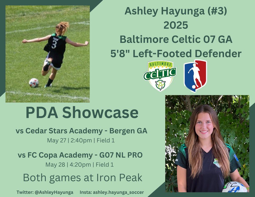 Excited for the PDA College Showcase this weekend! #repceltic