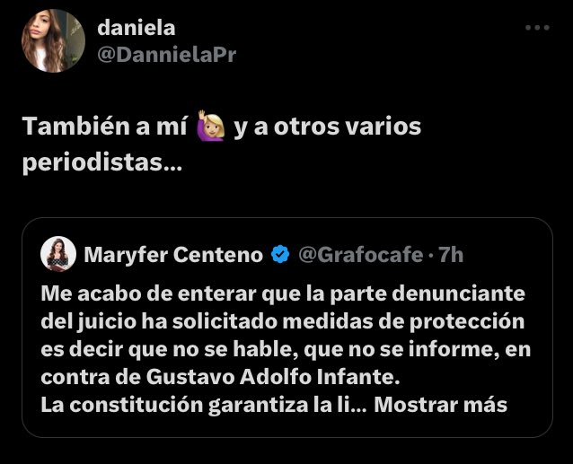 *Daniela Parra* se suma a los periodistas que han sido silenciados por la parte denunciante para que ya no hablen del caso *Hector Parra* y ¿la libertad de expresión?