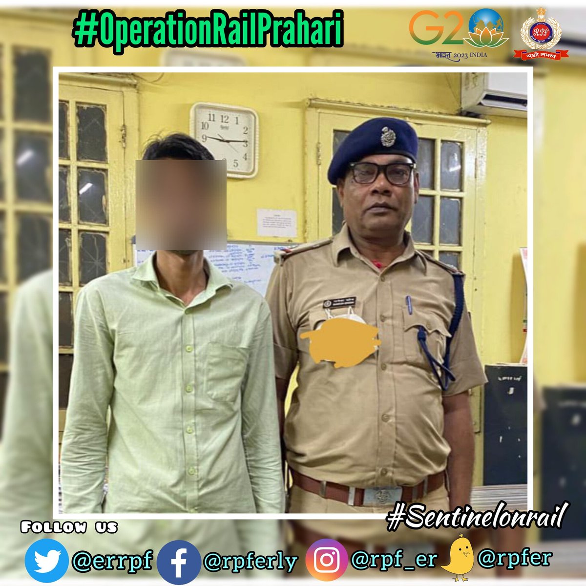 Arrested 01....seized fake medical examination certificate & Mobile phone at B R Singh Railway Hospital.
#OperationRailPrahari 
#ActionagainstCrime 
@RPF_INDIA @RailMinIndia @EasternRailway