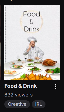 Kehnara's tweet image. @Twitch @TwitchSupport  Can we PLEASE get some love for a category that seems to be fading away. This is a travesty. I'd be wealthy if I had a dollar for every time I heard "Wow I didn't know there were cooking shows!" #FoodandDrink