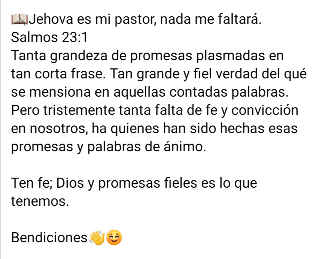 AquerlesVG's tweet image. Ten fe; Dios y promesas fieles es lo que tenemos.