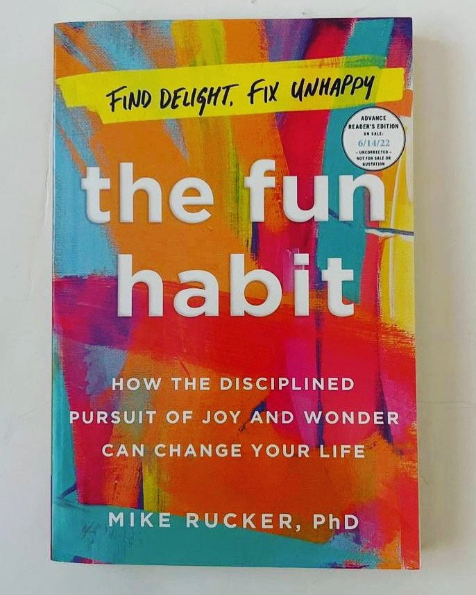 thefunhabit by #mikerucker @thewonderoffun - A good read 👍👍👍 The book talks about how we need to live consciously and make ‘ having fun ‘ a habit and not it be something that you can do only once in a while when you have free time. Do give it a read !