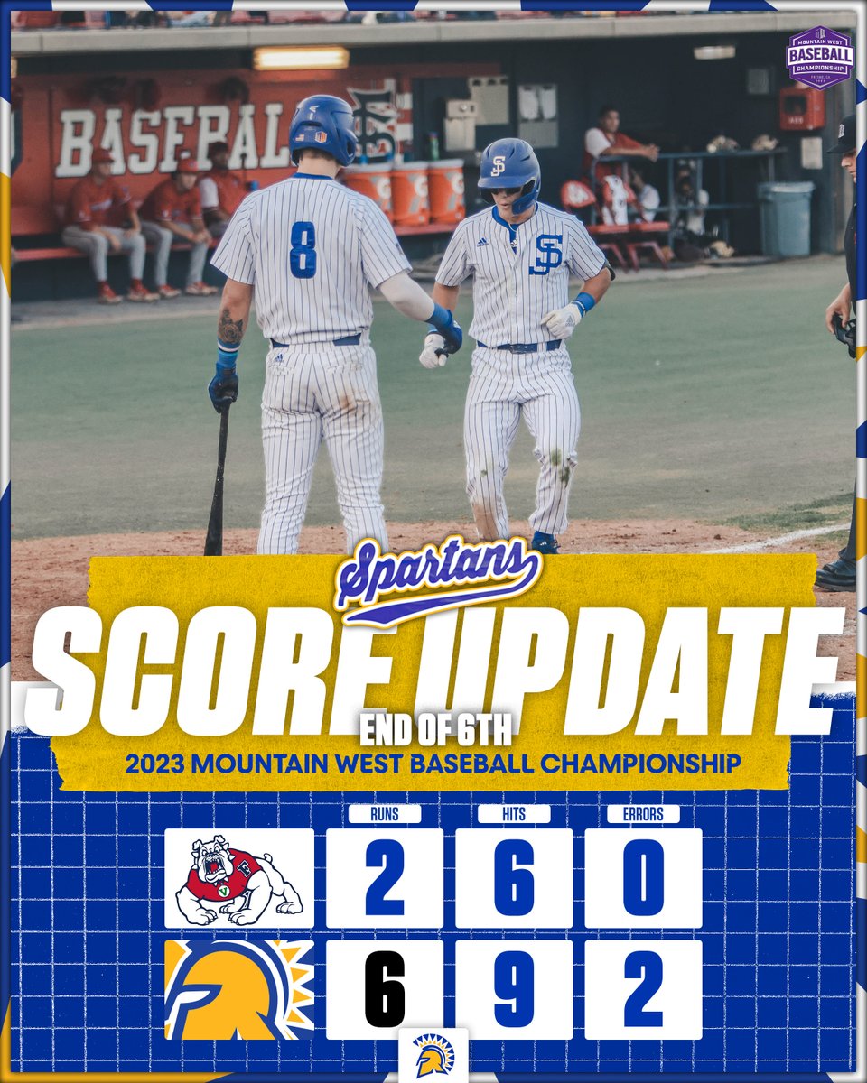 SanJoseStateBSB's tweet photo. 3⃣ HR's
4⃣-run lead
#AllSpartans #MWBSB https://t.co/KD1yiYiYG9