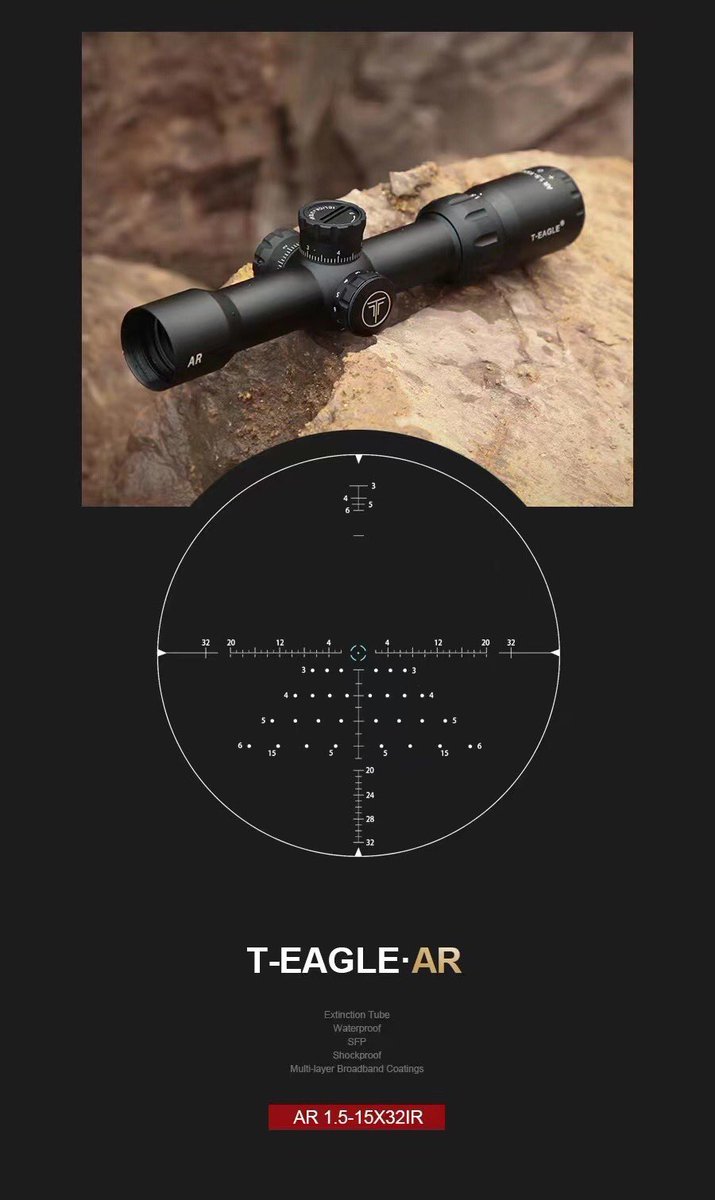 Teageloptics's tweet photo. AR 1.5-15x32IR
✅shockproof
✅waterproof https://t.co/d8IfVqKKK6