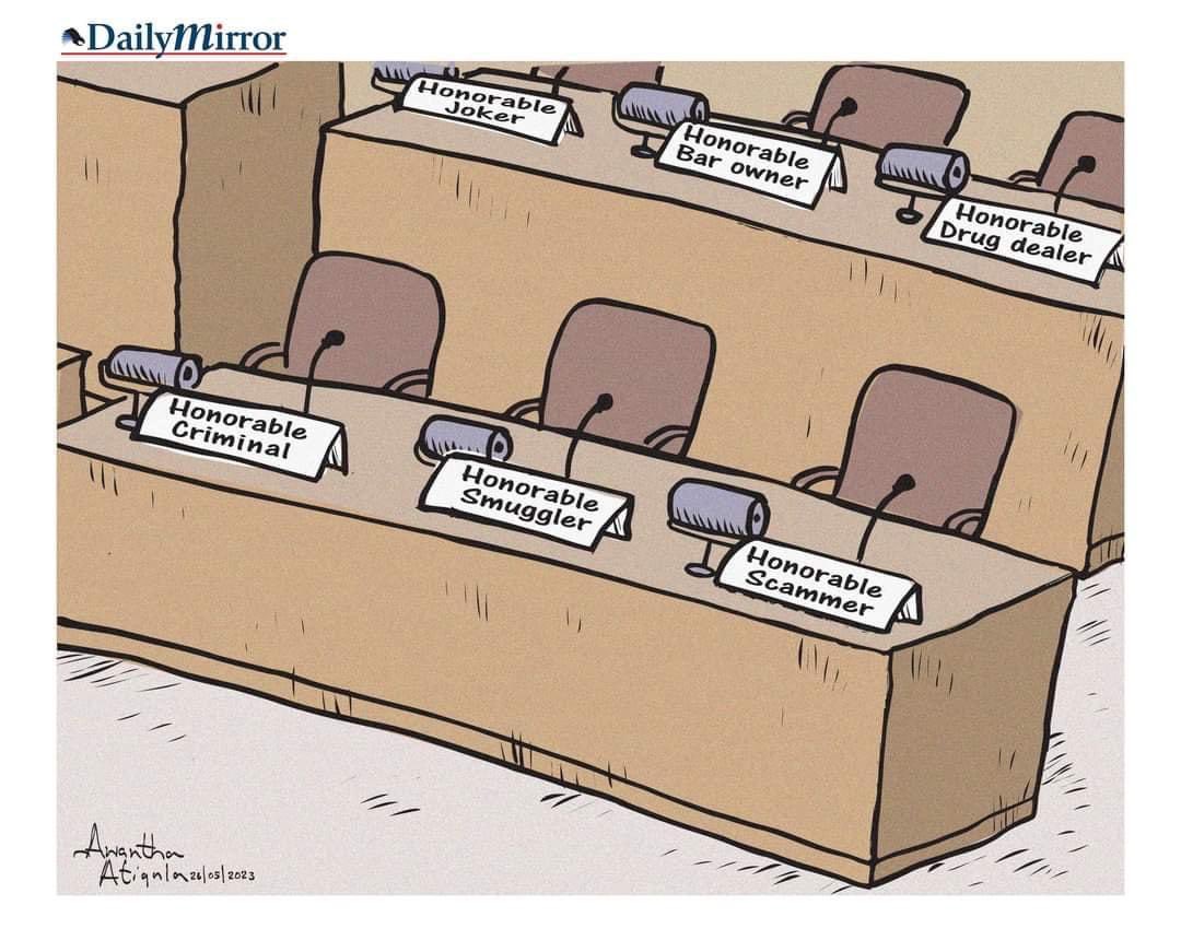 cartoonlka's tweet photo. Cartoon by @awanthaartigala 

#lka #SriLanka #SLPolitics https://t.co/kpmwog6vvv