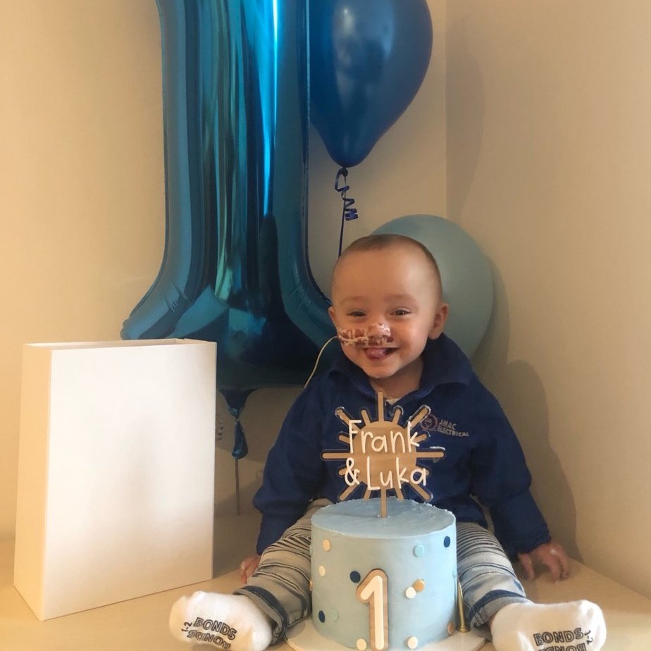 This week's been a major milestone for baby Frank, the little bub who spent a near-record 152 days in Mercy Hospital for Women's Neonatal Intensive Care Unit. Yesterday, Frank celebrated his first birthday. From our team, we extend congratulation to Frank and his family.