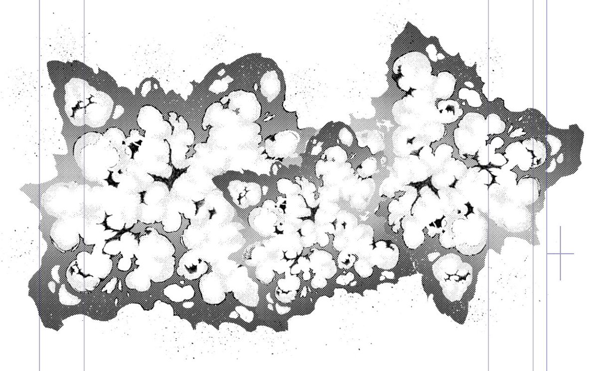 「作ろう作ろうと思っていた爆発エヘクト素材をようやく作った(ネームからの逃避) わ」|ひよりり(ひよこ)のイラスト