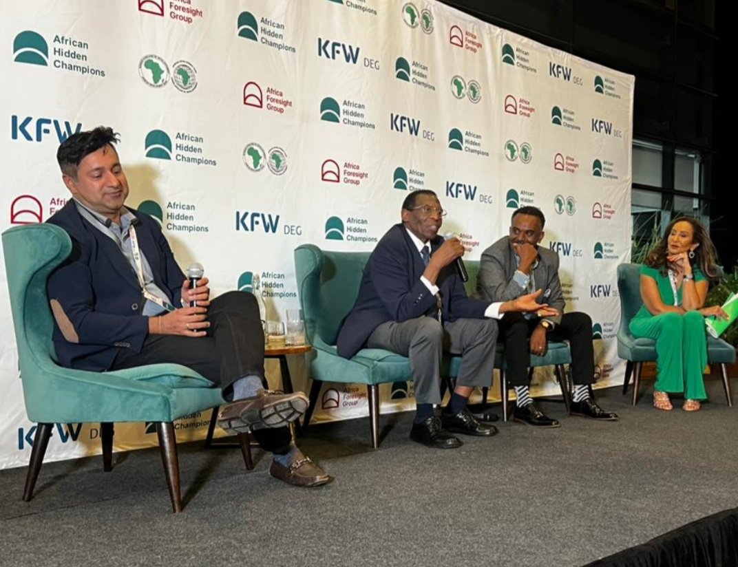 YebeltalG's tweet photo. Was a great honor to share the stage with Richard Kimani Rugendo of  Kevian Kenya and Akshay Grover of Cellulant  moderated by @gina_din  as part of African Hidden Champions (AHC)  where we shared our experiences &amp; journey. Thank you KWF, DEG @AfDB_Group for the recognition. https://t.co/59HBRLoEPo