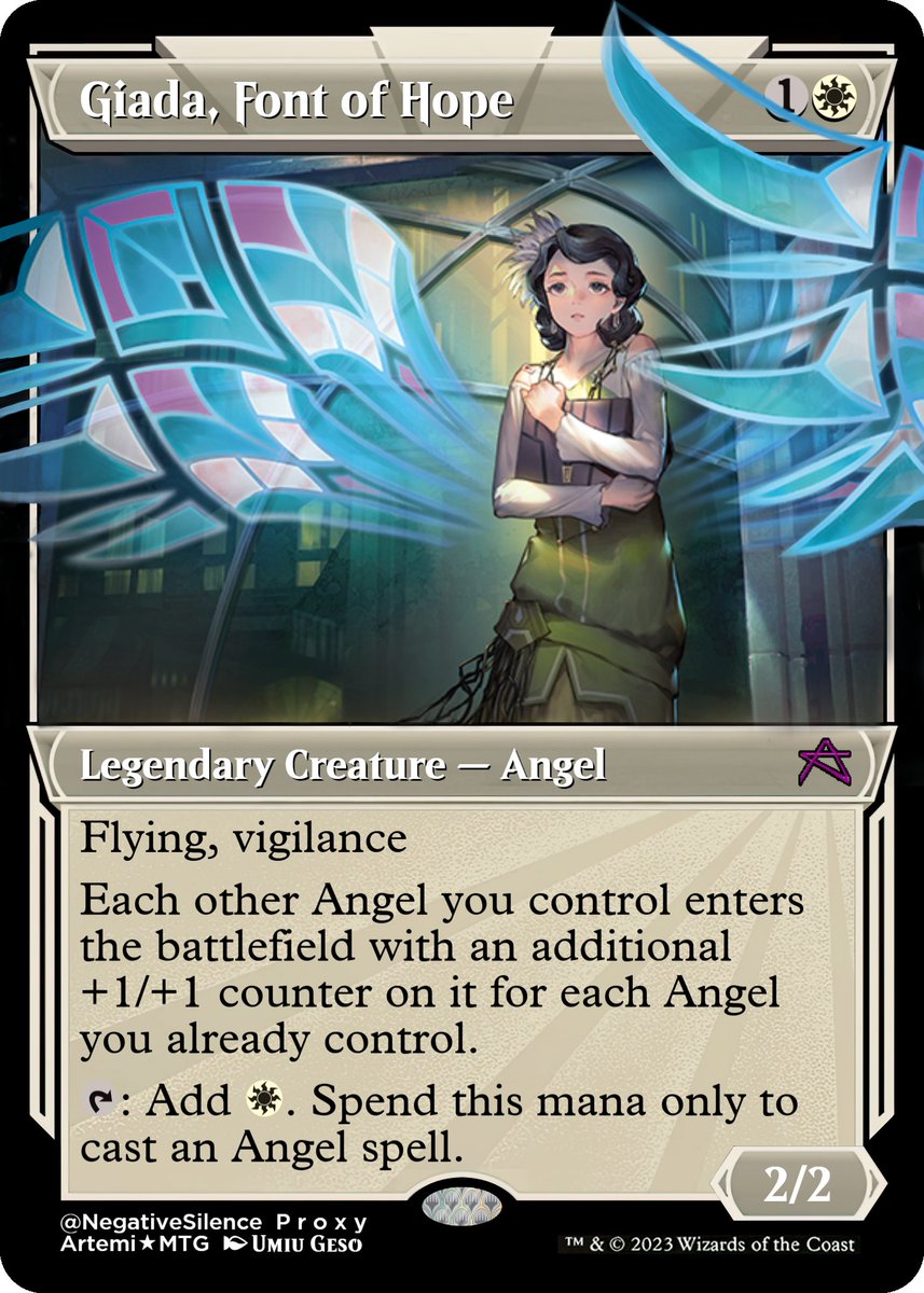 I ADORE this art by @umiu, so I had to make an art extension for Giada. I think it turned out pretty well! #mtg #edh #mtgproxy