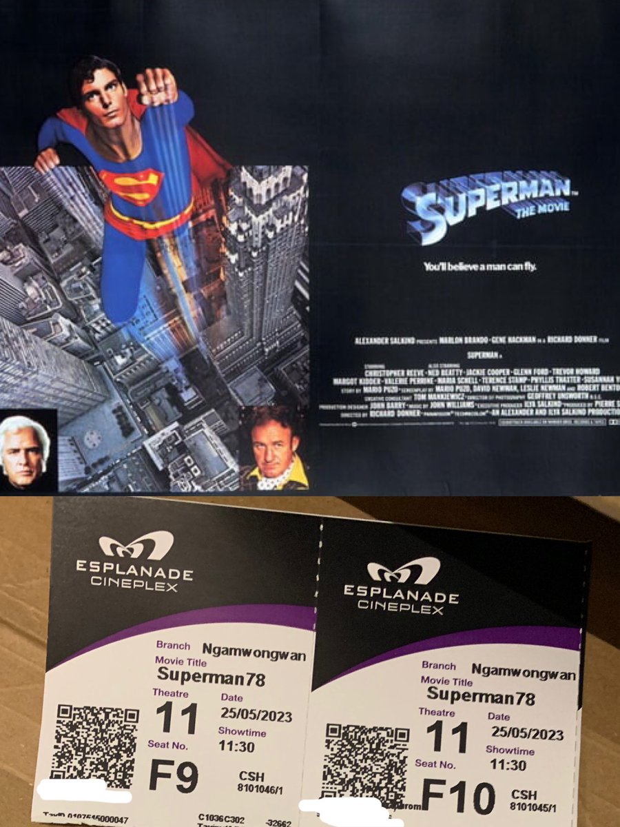 #Superman1978 ด้วยบริบทของยุคนั้น สเปเชียลเอฟเฟคออกแบบดี เน้นเอฟเฟคทำมือกับเทคนิคหลอกตาด้วยแสงและเงา พอขึ้นบนจอใหญ่จึงเป็นอะไรที่น่าตื่นตามากๆ เป็นสิ่งดีงามที่ทำให้สามารถมองข้ามความเชยของบทตามยุคสมัย มันพอเข้าใจได้เพราะมันยังไม่ใช่ยุคแข่งขันของหนังฮีโร่อย่างทุกวันนี้