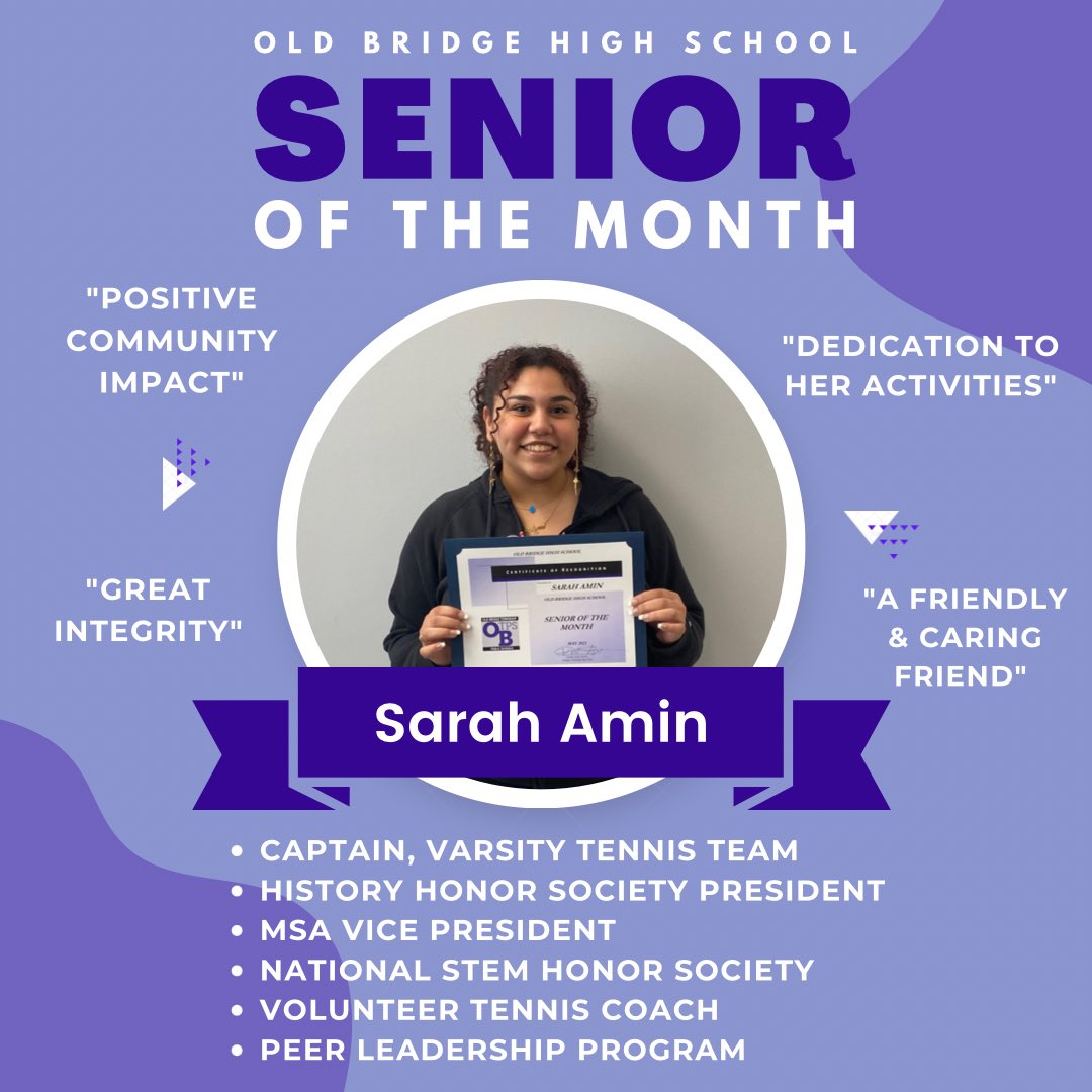 OBHS May Seniors of the Month👏🏻