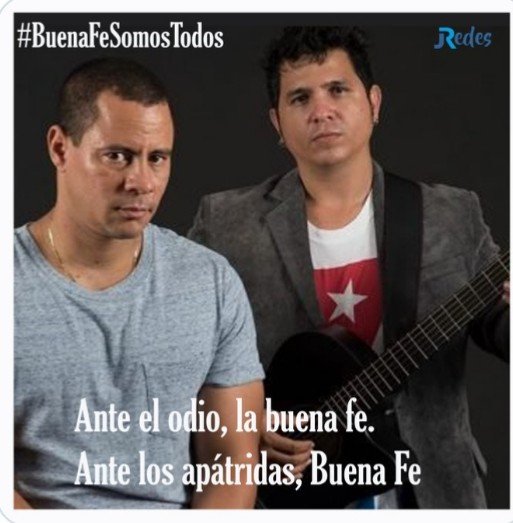 NunezSabari's tweet photo. La música hecha con #BuenaFe es para quienes saben amar,construir y defender su #Patria . Qué pena para quien no lo entienda así #BuenaFeSomosTodos #Cuba #NoAlFascismo https://t.co/9GGZKbRznd