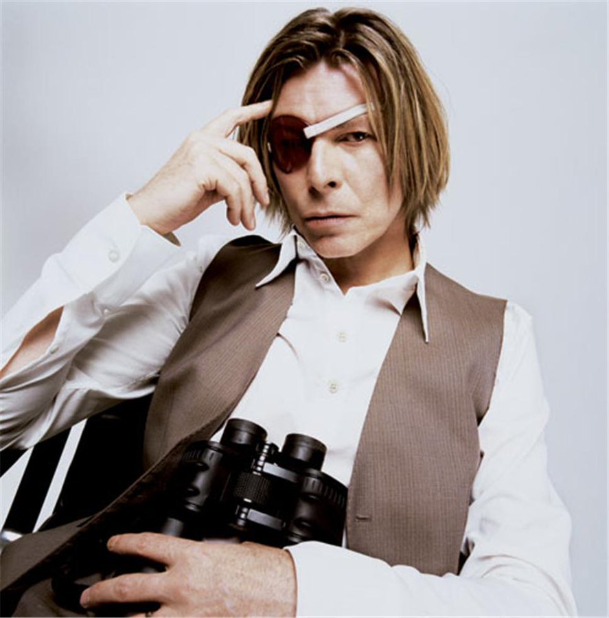 David Bowie, 2002. Photo by Mick Rock.