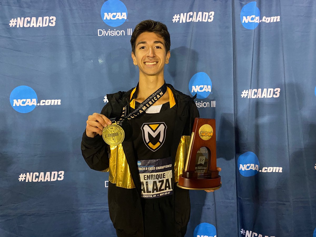 What a night!  Enrique finished 5th in the 10k earning All-American Honors!   His time of 29:12.93 was a new school record, a new HCAC record, he became the all time 10th fastest d3 athlete in the history of the 10k.  Wow!!! What a night!  #GoSpartans
