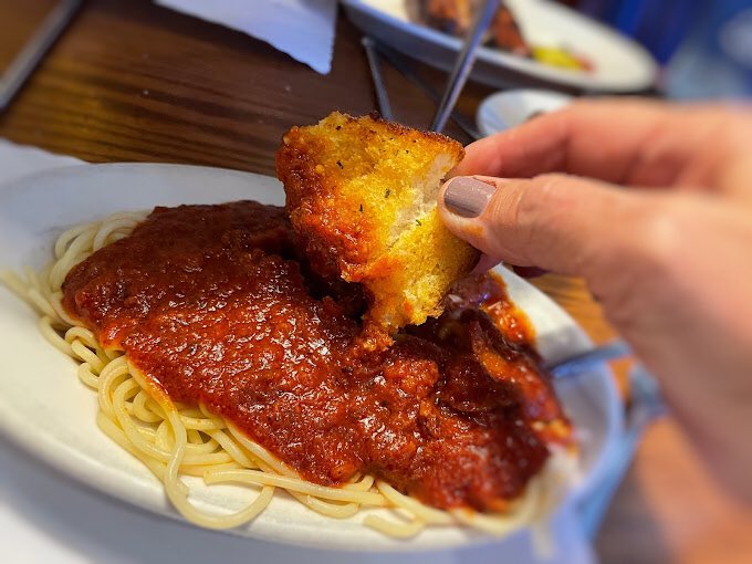 Dipping is always acceptable, so go for it. #dinner #lunch #cuisine #foodie #eats #italianfood #restaruant #sausedipping #pasta #pizza #lemongrove #sandiego