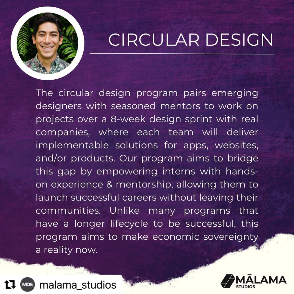CorinneTakara's tweet photo. Grateful for KMI Thinktank scholarship &amp; journeys ahead!

@malama: "Together with the @purple_maia and the University of Hawaiʻi Office of Indigenous Innovation [@uhmanoa], they will revolutionize how we approach design, infusing equity and cultural grounding into our creations." https://t.co/jz7n4LGNUT