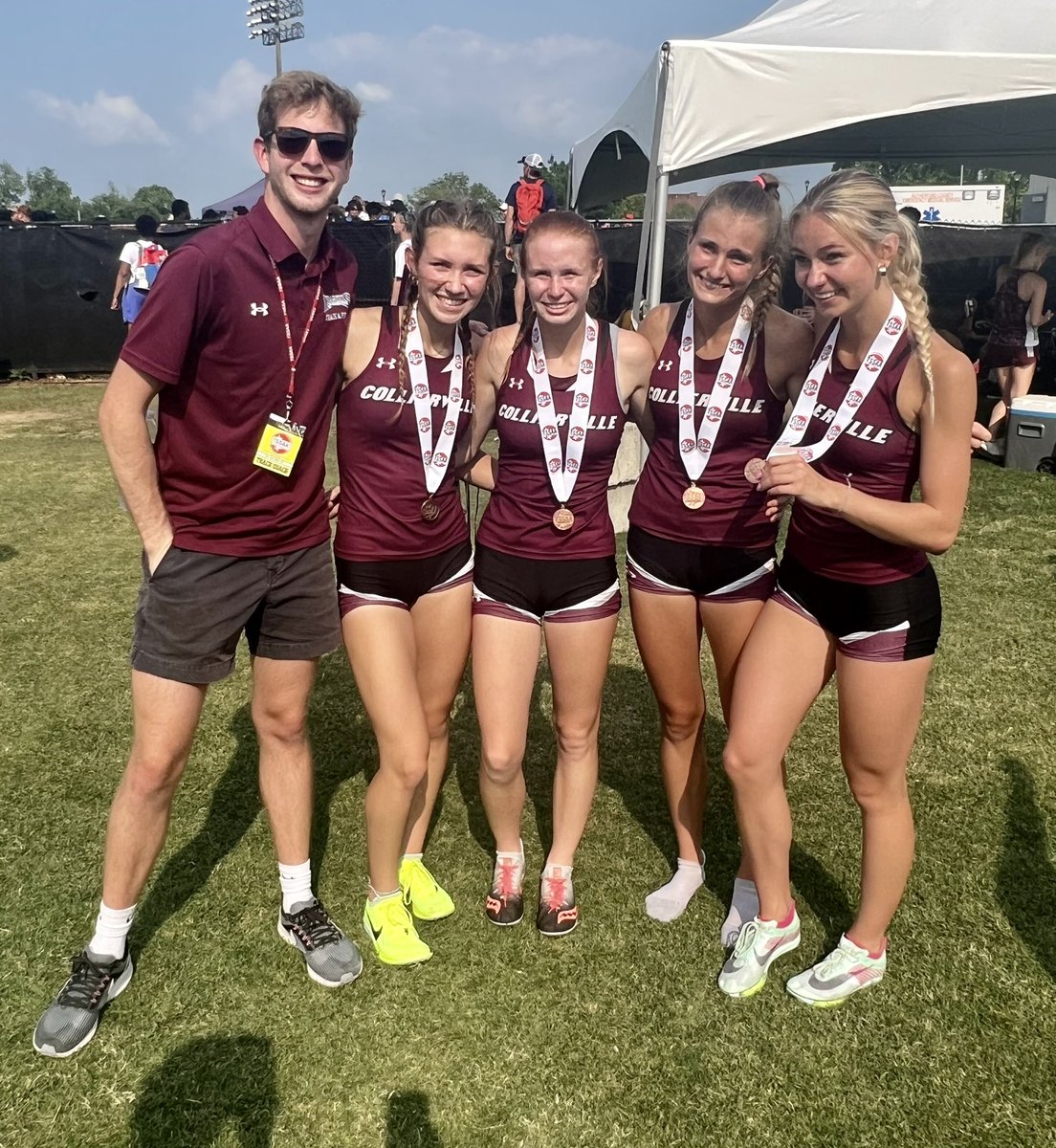 KATg8r's tweet photo. 2 @TSSAA D1 AAA Track &amp; Field State Championship medals for our girl, @allie_timms, on @CHS_DragonTrack today!

🥈2nd in 4x400 @ 3:57 
🏅6th in 4x800 @ 9:37 

Way to RUN, Dragons! 🐉 And thank you, @fast_track13, @sneed_coach and @BateyBryce for a special season! 🌟 https://t.co/mZB6mQeB9s