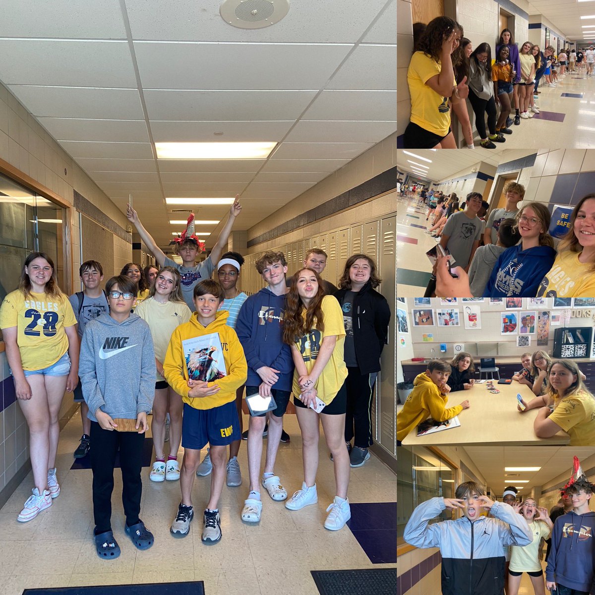 Fun filled last day of school! I will miss my 8th grade students and my 7th grade advisory next year.   One my students said,”We are all like family!”  💛💙💛 Have a great summer!