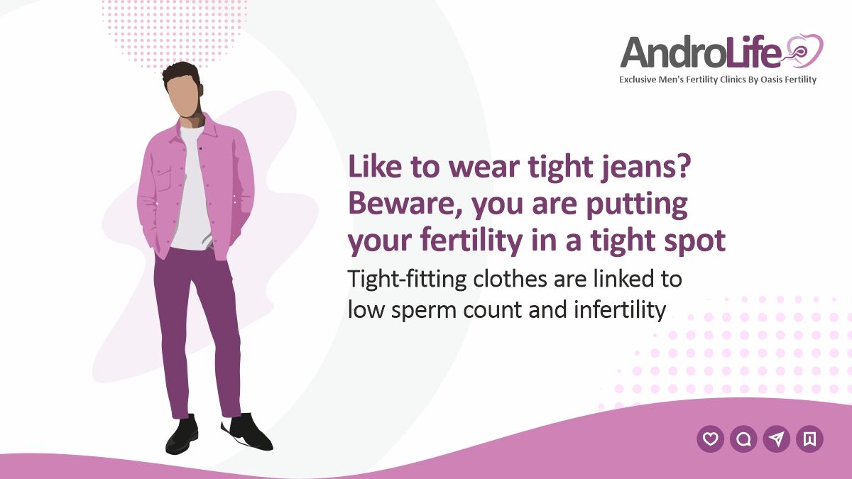 Tight clothes pose a significant threat to the reproductive health and fertility of men. Tight clothing and underwear that keep testicles closer to body heat affect sperm count

#Tightclothes #Heat #Spermquality #Reproductivehealth #Spermcount