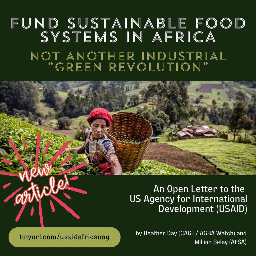 AFSA WEEKLY MEDIA DIGEST: May 18-25, 2023 -Open Letter to USAID: Fund Sustainable Food Systems in Africa, Not Another Industrial 'Green Revolution' mailchi.mp/afsafrica.org/…
