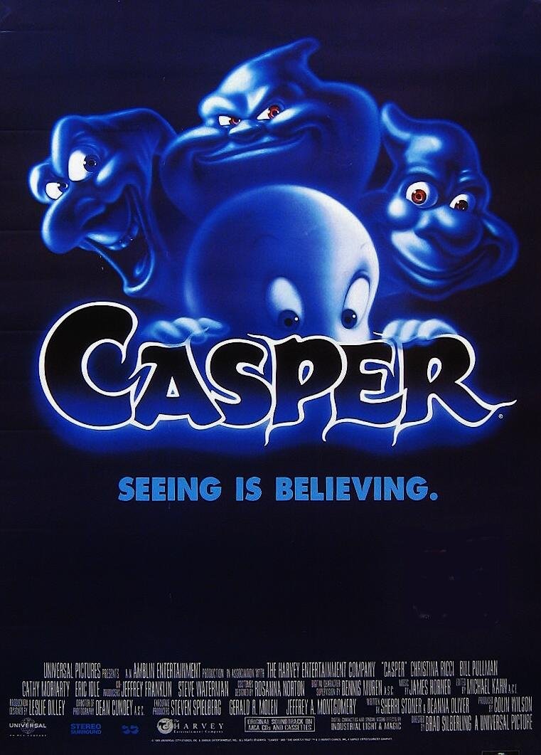 On This Day 28 Years Ago In 1995, Casper Was Released In Theaters. #Casper @Bill_Pullman_ @EricIdle @RealBSilberling @DevonESawa @AmyBrenneman @JessHarnell @dan_aykroyd @ClintEastwoo_ @_squintz @JohnKassir
