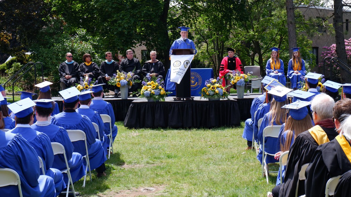 Today the seniors concluded their time as Arlington Catholic High School students with a wonderful Commencement Ceremony. CONGRATULATIONS #CLASSOF2023! 🎓💙💛🐾