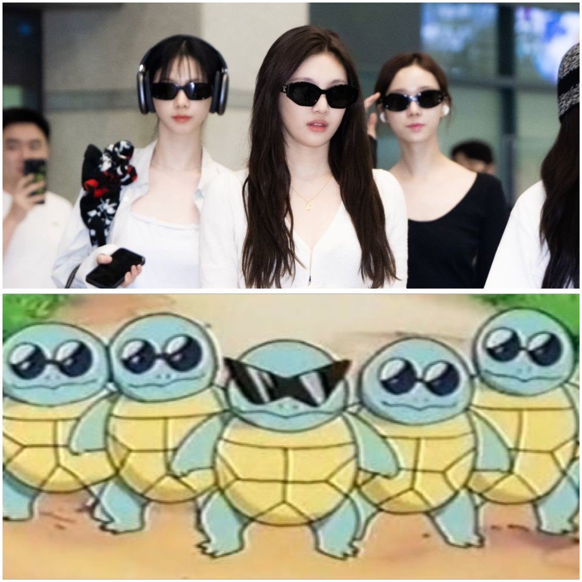 SACOOL_WT's tweet image. อิมายอวย: เหมือนคุณหนูที่มีบอดี้การ์ดคุม กริ๊ด แว่นดำเท่มากเว่อ
น้องหนาว: ฉันกับพี่จีมินตื่นเต้นมากที่ได้เหมือนเต่าเซนิกาเมะ

มายสู้ๆปีหน้าเอสป้าก็ขึ้นป.1แล้ว