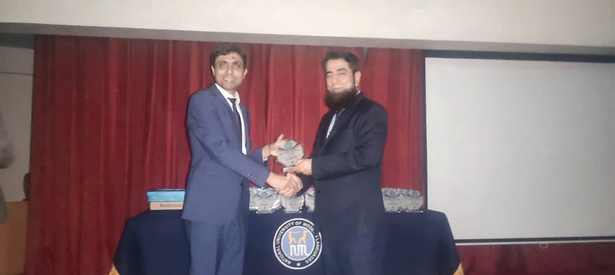 saeed_uzzaman's tweet image. Hosted the Closing Ceremony of Job Fair 2023 &amp;amp; received shield from the Honourable Brig. Muhammad Ibrahim (R), Pro-Rector, NUML Rawalpindi. Congratulations to Placement Bureau and respected Muhammad Zahoor for the successful activity. 
#jobfair #jobfair2023 #NUML #numlian