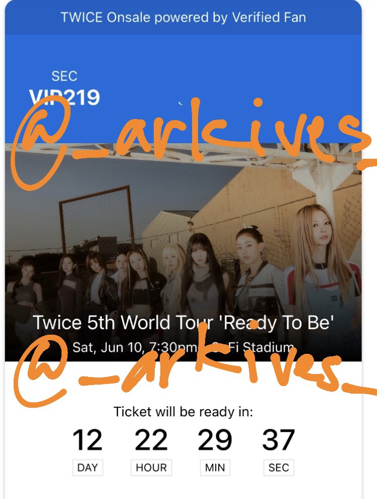 hi!! i’m helping a friend so plz rtwt this or DM me if you or anyone you know is interested ! 

WTS twice tickets! (transfer through ticketmaster)

10th June - Los Angeles Sofi Stadium
VIP

Selling for $315

 #twiceinLA