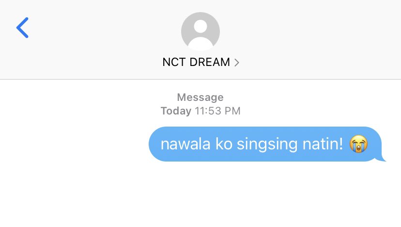 #NCTDREAM's reply sa text mong...