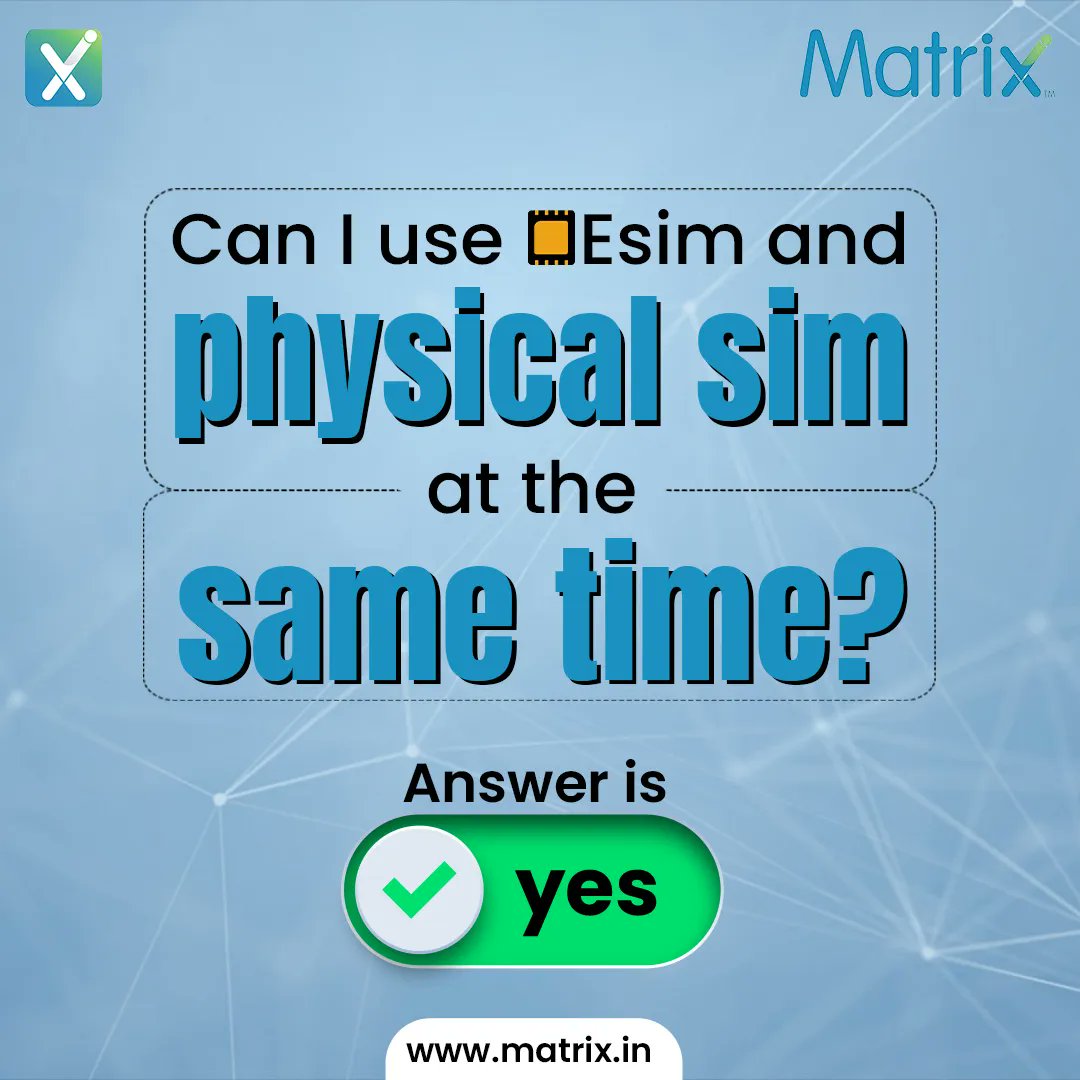 MatrixCellular_'s tweet image. Step into the future of connectivity with Matrix Esim. 
.
.
.
For more details call +91 9811188888 or visit our website: matrix.in
.
.
.
#matrixcellular #travelsimcard #esimcard #traveltheglobe #matrixcellularforindia #matrix #travelinternational #traveltheworld