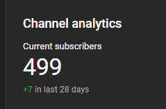 Modmonk3y's tweet image. We are almost at our 500 Sub goal!!! Choo Choo!! Thank you all for the support as we charge towards 1k lets gooooo!!!!! #youtuber #subtrain