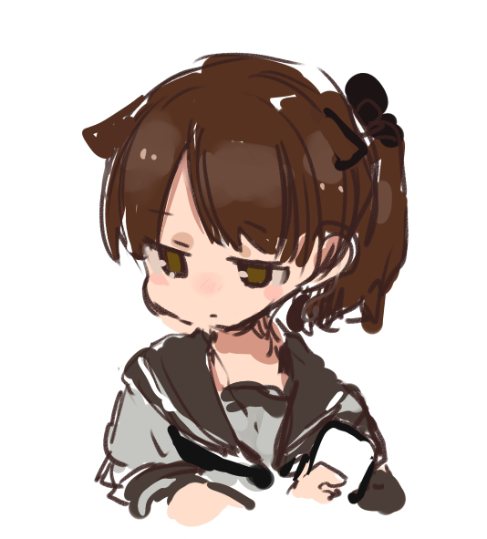 敷波(艦これ) 「」|すきのイラスト