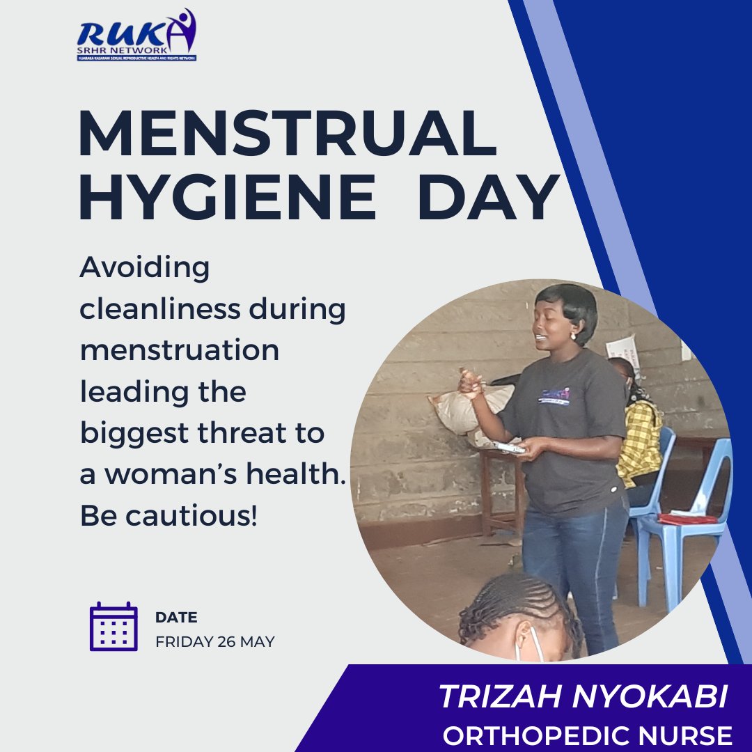 Our in house Orthopedics nurse Trizah Nyokabi will be attending the #MHDay2023 event in #Kasarani Mwiki Ward.
#MHDay2023 #WeAreCommitted #UsikueMshy #sodo4education
@GreenDada1
@GirlKeeping
@hesedafrica
@DSWKenya 
@SDY_Ke
@rukanetwork
@bbyinitiative
@KGS_Period