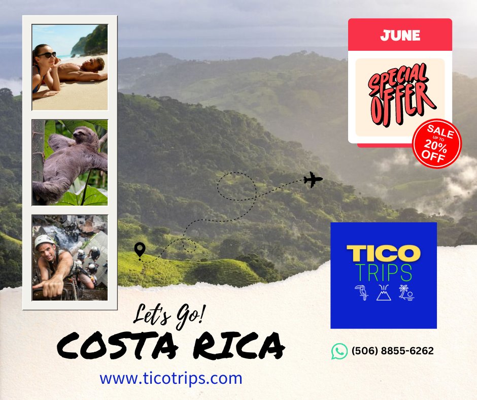 JUNE DEALS COMING SOON! Visit our page at ticotrips.com #costaricatravel #ticotrips