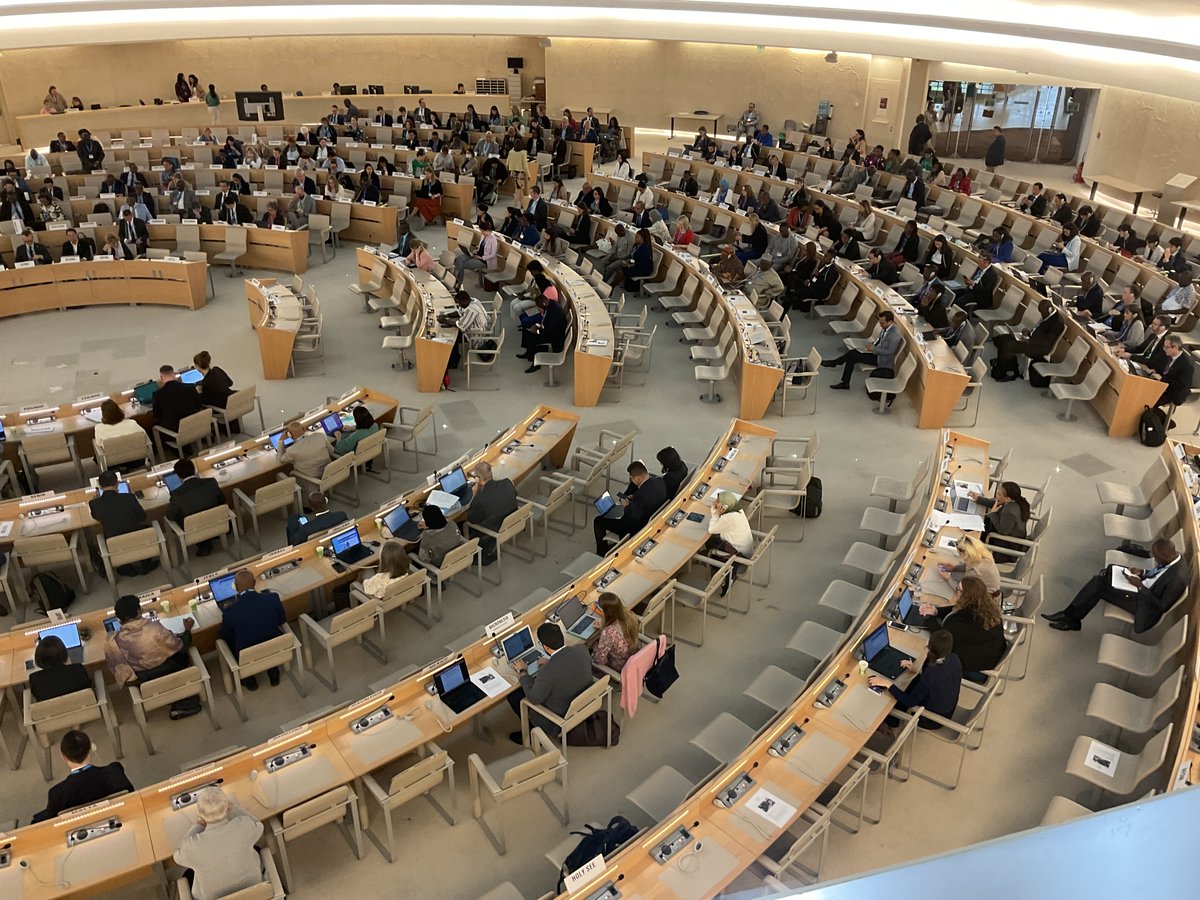 At #WHA76 @uicc Rosie Tasker giving statement on #UHC now @UHC2030 highlighting impact on rehabilitative and #PalliativeCare @whpca @IAHPC